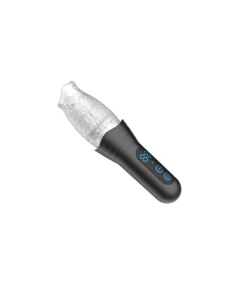 Rotating vibration and thrusting masturbator