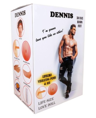 Lalka- DENNIS 3D - Vibrating