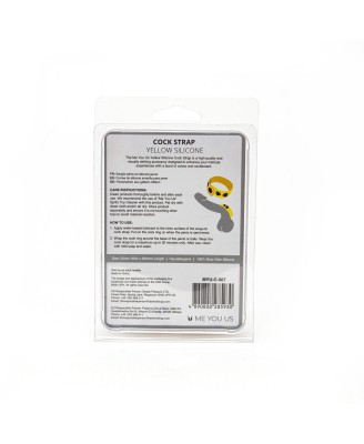 Me You Us Yellow Silicone Cock Strap