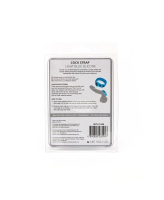 Me You Us Light Blue Silicone Cock Strap