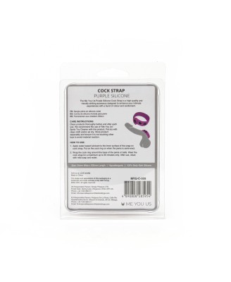 Me You Us Purple Silicone Cock Strap