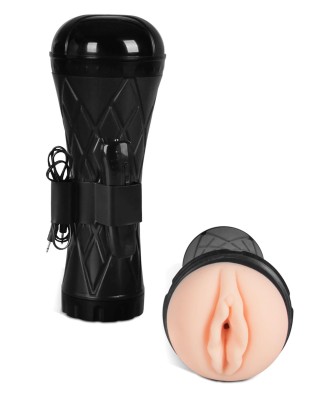 Masturbator-Vibrating Vagina cyber skin- Latarka