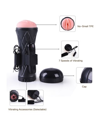 Masturbator-Vibrating Vagina cyber skin- Latarka