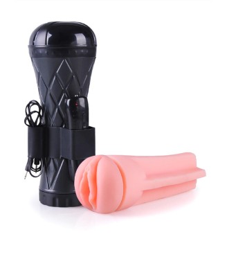 Masturbator-Vibrating Vagina cyber skin- Latarka