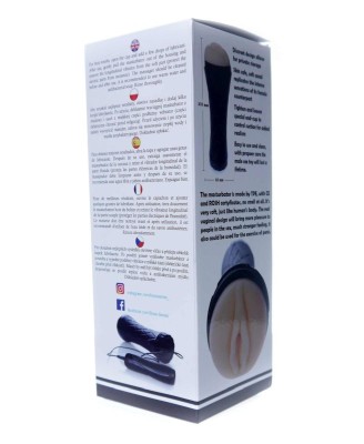 Masturbator-Vibrating Vagina cyber skin- Latarka