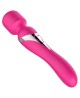 B-Series silikonowy podwójny stymulator pulsacyjny USB - 7+7 funkcji, różowy