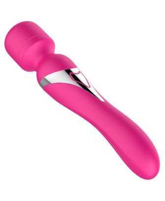 Stymulator - B - Series - Silicone Dual Massager Pulsator USB 7+7 Function (Pink)