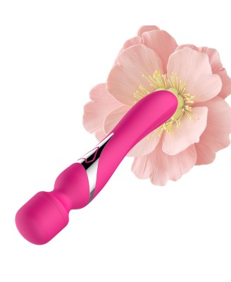 Stymulator - B - Series - Silicone Dual Massager Pulsator USB 7+7 Function (Pink)