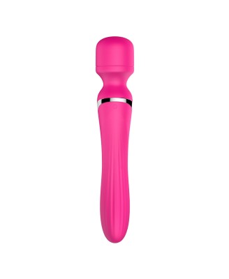 Stymulator - B - Series - Silicone Dual Massager Pulsator USB 7+7 Function (Pink)