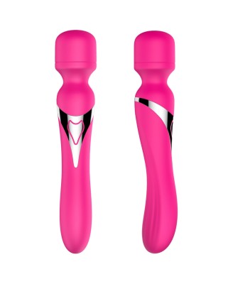 Stymulator - B - Series - Silicone Dual Massager Pulsator USB 7+7 Function (Pink)
