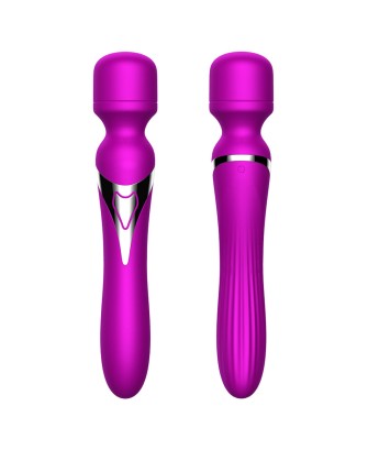 Stymulator-Silicone Dual Massager USB 7+7 Function Purple