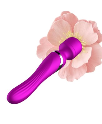 Stymulator-Silicone Dual Massager USB 7+7 Function Purple
