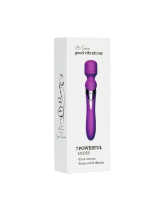 Stymulator-Silicone Dual Massager USB 7+7 Function Purple