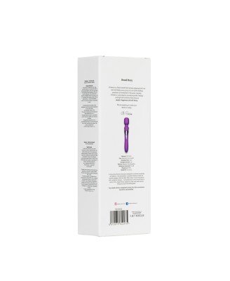 Stymulator-Silicone Dual Massager USB 7+7 Function Purple