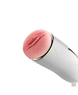 Masturbator-Vibrating Masturbation Cup USB 7 + Interactive Function / Talk Mode