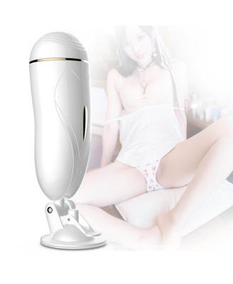 Masturbator-Vibrating Masturbation Cup USB 7 + Interactive Function / Talk Mode