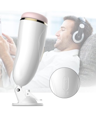 Masturbator-Vibrating Masturbation Cup USB 7 + Interactive Function / Talk Mode