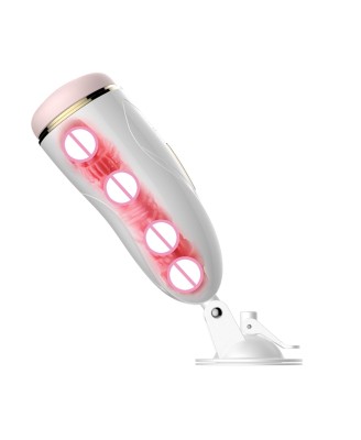 Masturbator-Vibrating Masturbation Cup USB 7 + Interactive Function / Talk Mode