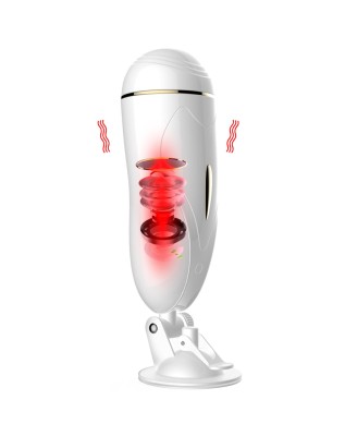 Masturbator-Vibrating Masturbation Cup USB 7 + Interactive Function / Talk Mode