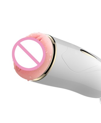 Masturbator-Vibrating Masturbation Cup USB 7 + Interactive Function / Talk Mode