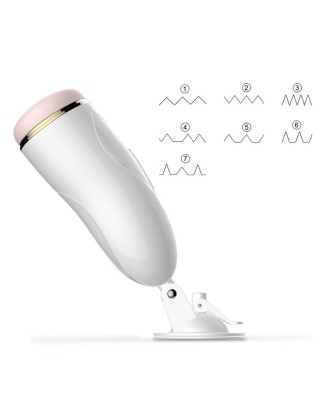 Masturbator-Vibrating Masturbation Cup USB 7 + Interactive Function / Talk Mode