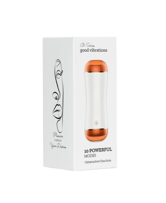 Masturbator - B - Series - Vibrating Masturbation Cup USB 10 function + Interactive Function / Double Ends