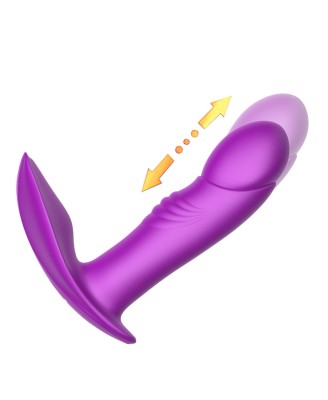 Stymulator - B - Series - Silicone Panty Vibrator USB 7 Function / Heating / Impact function