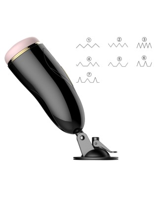 Masturbator-Vibrating Masturbation Cup USB 7 + Interactive Function / Talk Mode