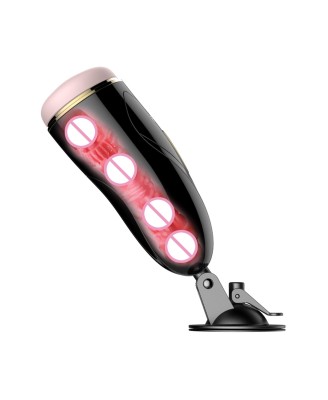 Masturbator-Vibrating Masturbation Cup USB 7 + Interactive Function / Talk Mode
