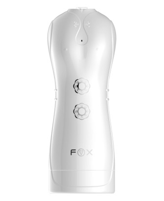 Masturbator - B - Series - Vibrating and Flashing Masturbation Cup USB 7+7 Function / Talk Mode (White)