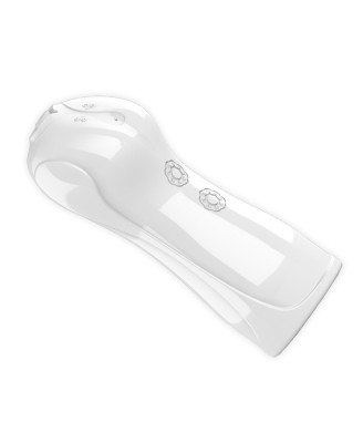 Masturbator - B - Series - Vibrating and Flashing Masturbation Cup USB 7+7 Function / Talk Mode (White)