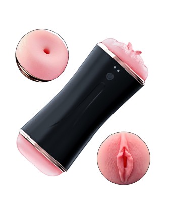 Masturbator-Vibrating Masturbation Cup USB 7 function + Interactive Function / Double Ends