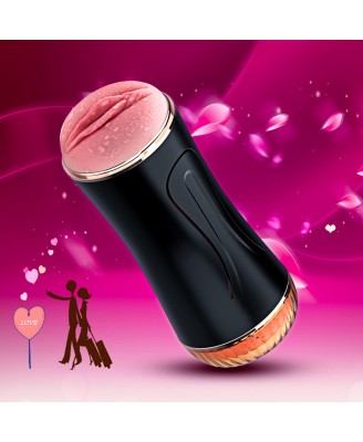 Masturbator-Vibrating Masturbation Cup USB 7 function + Interactive Function / Double Ends