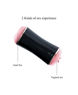 Masturbator-Vibrating Masturbation Cup USB 7 function + Interactive Function / Double Ends