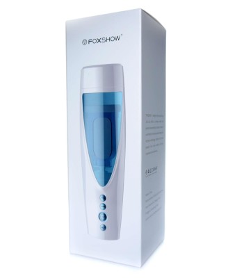 Masturbator-Vibrating, Rotating and Flashing Masturbation USB 10+10 Function / Talk Mode