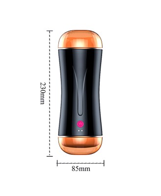 Masturbator-Vibrating Masturbation Cup USB 7 function + Interactive Function / Double Ends