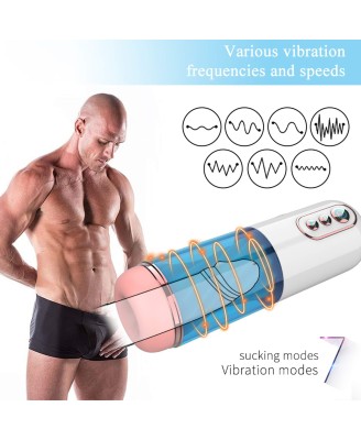 Masturbator-Vibration 7, 7 Sucking modes, Hand