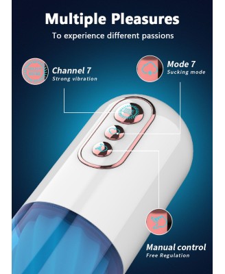 Masturbator-Vibration 7, 7 Sucking modes, Hand