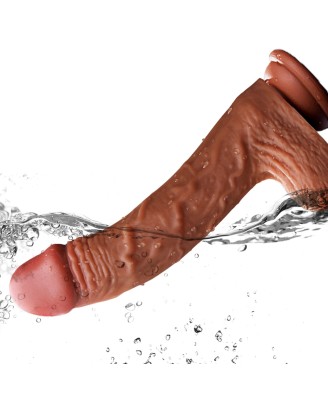 Wibrator-Silicone, Vibration 10, Rotate, Telescopic, Heating, 21cm