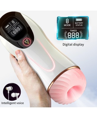 Masturbator-Vibration 8 Vibration modes + Interactive function