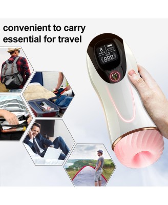 Masturbator-Vibration 8 Vibration modes + Interactive function