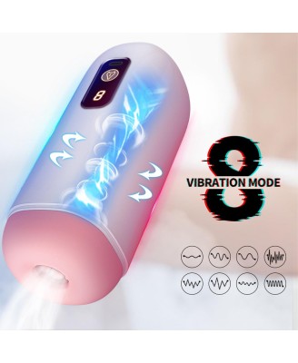 Masturbator- USB Rechargeable, 8 vibration functions