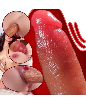 Wibrator-Silicone, 10 vibration modes 7 thrusting function, Heating