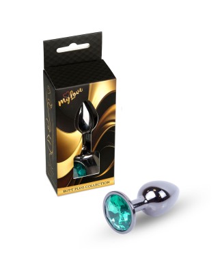 MyLove Toys - Jewellery Dark Silver PLUG- Green