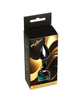 MyLove Toys - Jewellery Dark Silver PLUG- Green