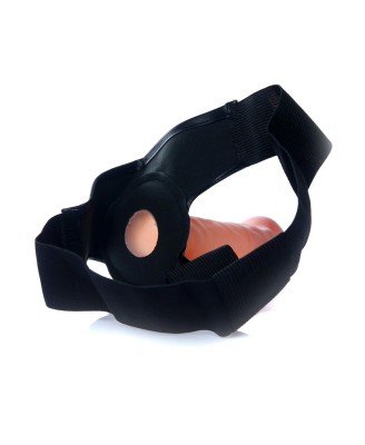 Proteza-Vibrating Hollow Strap-on - Cyber Skin