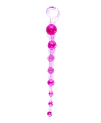 Jelly Anal 10 Beads - Korale Analne - różowe