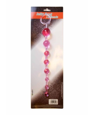 Plug/kulki-Jelly Anal 10 Beads Pink