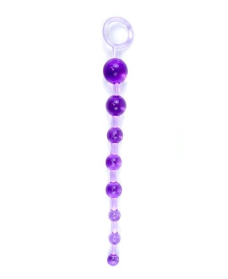 Plug/kulki-Jelly Anal 10 Beads Purple