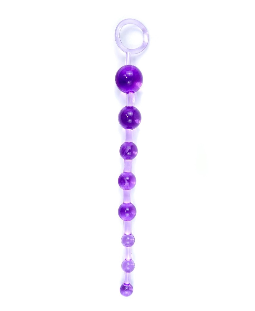 Plug/kulki-Jelly Anal 10 Beads Purple